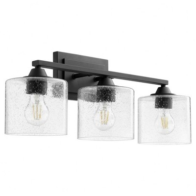Quorum Lighting Dakota Glass Noir Vanity - 3 Lights