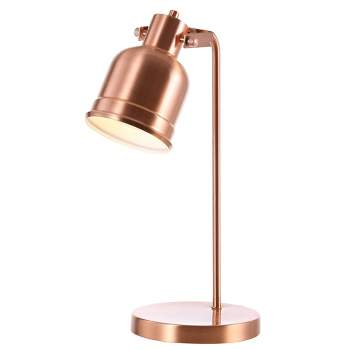 18" Metal Edgar Task Lamp (Includes LED Light Bulb) Copper - JONATHAN Y