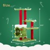 phiestina 32in Christmas Themed Cat Tower, 3-Level Plush Cat Tree Activity Center for Indoor Cats - 3 of 4