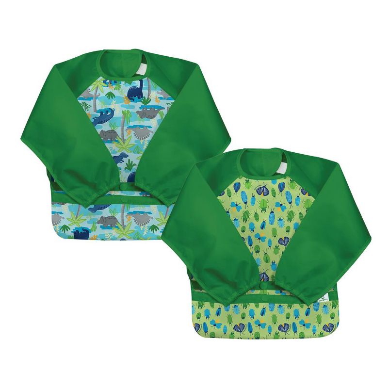 Green Sprouts Snap & Go Easy-wear Long Sleeve Bib (2 pack), 1 of 5