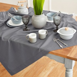 Solino Home Cotton and Linen Hemstitch Table Throw - 1 of 4