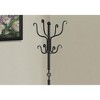 Monarch Specialties Coat Rack Hall Tree Free Standing 8 Hooks Entryway 74InchH Bedroom Metal Black Transitional - 3 of 4