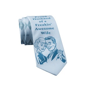 Coolest Pop Necktie Novelty Ties for Men Funny Ties for Dad Hilarious Neckties for Guys - Crazy Dog Tie - 1 of 4