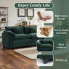 Busaurus Corduroy 3-Seat Sectional Sofa - Modular with Ottoman-Green Corduroy - 4 of 4