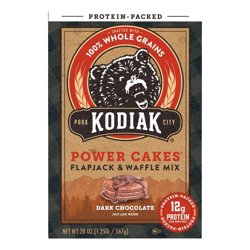 Kodiak Protein-Packed Flapjack &#38; Waffle Mix Dark Chocolate - 18oz, 1 of 12