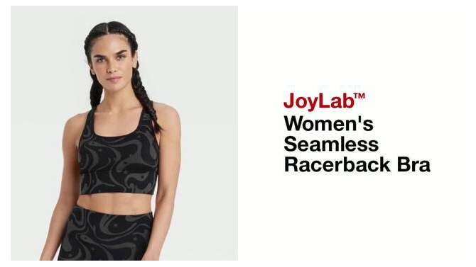 Women's Seamless Racerback Bra - JoyLab™, 2 of 8, play video
