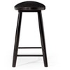 Maven Lane Luna Backless Wooden Kitchen Counter Stool 26" - 3 of 4