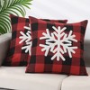 Unique Bargains Plaid Print Decorative Farmhouse Pillowcase 2 Pcs - image 2 of 4