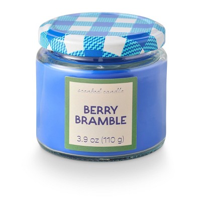 3.9oz Glass Jar Scented Candle with Printed Lid Blue - Bullseye's Playground™