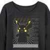 Women's - Pokémon - Pikachu Electric Bolt Lightweight French Terry Wide Neck Long Sleeve Shirt - 2 of 4