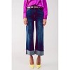 Women's Straight Leg Cuffed Jeans - Q2 - image 2 of 4