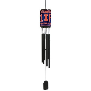 NCAA Wind Chime, #1 Fan with Team Logo - Illinois Fighting Illini - 1 of 2