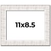 PosterPalooza | Photo Size Sculpted White Picture Frame - UV Acrylic, Foam Board Backing, Hanging Hardware - 2 of 4