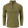 Coolmee 2 Piece Set for Men Casual 1/4 Zip Track Suits Set Long Sleeve Quarter Pullover Jogging Suits - 4 of 4
