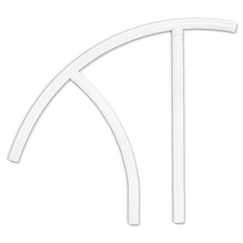 Saftron Triton High Impact In Ground Pool Handrail for Entry and Exit with Marine Grade Aluminum Frame and Long Lasting Finish, White