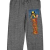 X-Men (1997) Wolverine Men's Heather Gray Sleep Pants - 2 of 4