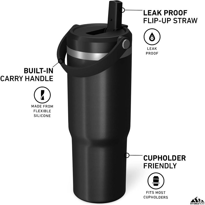 Hydrapeak Nomad 32 Oz Stainless Steel Double Vacuum Insulated Tumbler With Carrying Handle And Leakproof Sip Lid, 2 of 10