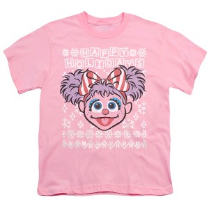 Boys' Sesame Street Abby Cadabby Ugly Christmas T-Shirt - 1 of 4