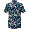 Men's Hawaiian Short - Sleeve Shirt, Classic Aloha Button - Down, Casual Beach Party Vacation Top - 4 of 4