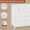 47.2" 10-Drawer Dresser, Modern Wooden Chest for Bedroom, Living Room TV Stand, Hallway & Home Office Storage - 4 of 4