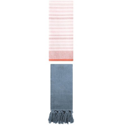 REGALWOVEN 2 Packs Cotton Absorbent Soft Bathroom Hand Towels