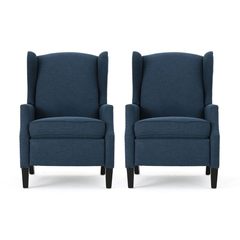 Set of 2 Wescott Contemporary Fabric Recliners - Christopher Knight Home, 1 of 17