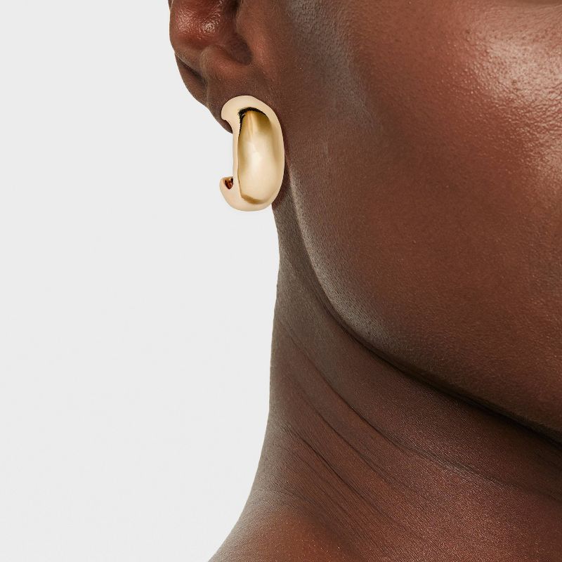 Puffy Hoop Earrings - A New Day&#8482; Gold, 2 of 8