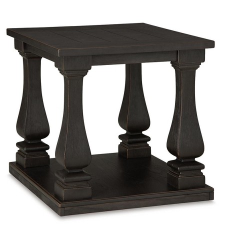 Signature Design By Ashley Wellturn Traditional End Table With Framed ...