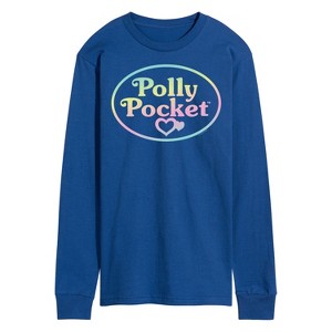 Men's - Polly Pocket - Polly Pocket Ombre Logo Long Sleeve Graphic T-Shirt - 1 of 3