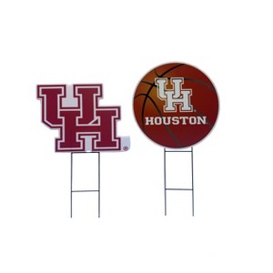 NCAA Houston Cougars Logo and Helmet 2pk Yard Sign Set - 1 of 1