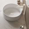 DOMETOUR 14'' Bathroom Round Ceramic Sink without Faucet, White - 3 of 4