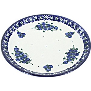 Blue Rose Polish Pottery 401 Millena Dessert Plate - 1 of 2