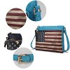 MKF Collection Madeline Printed Flag Vegan Leather Crossbody Bag by Mia K - 4 of 4