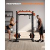 Coucheta Power Cage, 2000LBS Squat Rack for Home Gym with Adjustable Cable Crossover System, Weight Workout Machine,Multi-Function Weight Cage - 3 of 4