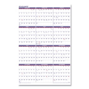 Yearly Wall Calendar, 24 x 36, White Sheets, 12-Month (Jan to Dec): 2026 - 1 of 4