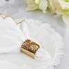 Saro Lifestyle Spun Shine Hammered Napkin Ring (Set of 4) - 3 of 3
