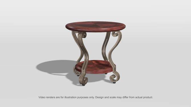 Telmin Open Shelf End Table Brown Cherry - HOMES: Inside + Out, 2 of 6, play video
