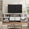 63in/ 71in/ 79in Modern-Industrial TV Stand with Metal Frame & 2 Fabric Drawers - Entertainment Center for TVs Up to 65"/ 75"/ 83", for Living room - 4 of 4