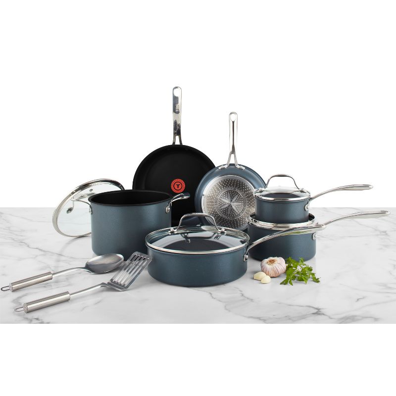 T-fal 12pc Unlimited Platinum Nonstick Cookware Set Gray, 4 of 20