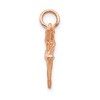 Black Bow Jewelry 14k Rose Gold Small 3D Ballerina Pendant Charm - 2 of 4