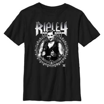 Boy's WWE Ripley Black and White Photo T-Shirt