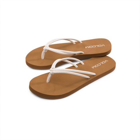 Volcom Girls Easy Breezy Sandals, Star White - 13 : Target