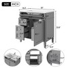 SeaCamel 30" Single Sink Bathroom Vanity - Modern Storage Cabinet with 2 Drawers & Tip-out Drawer - 3 of 4
