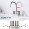 LunaLulinlk Double handle bathroom sink faucet for 3 holes - 4 of 4