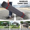 Acekool 10x10 Pop Up Canopy with Side Wall, Portable Sun Shelter with Wheeled Bag, Stakes, Ropes & Weight Bags for Outdoor Events, White - 4 of 4