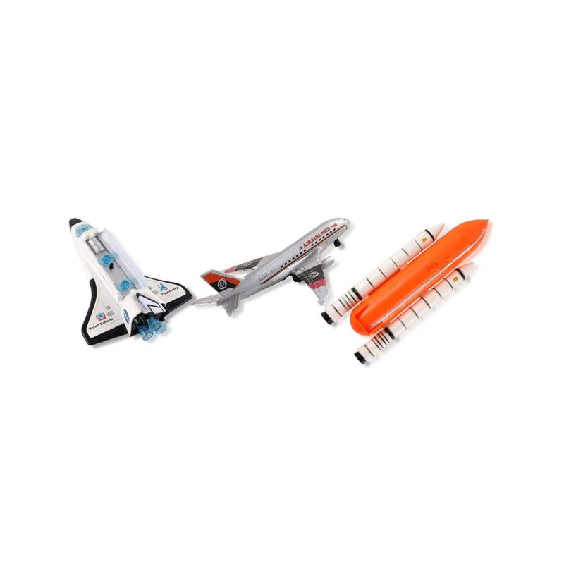 Insten 15 Piece Space Toys Vehicle Playset With Rockets, Satellites, Rovers & Cars, 3 of 8