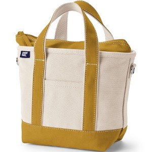 Lands' End Zip Top Canvas Tote Bag - 1 of 4