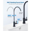 VEVOR Stainless Steel Faucet,Lead-Free Water Purifier Faucets,Reverse Osmosis Faucet with Solid Brass Valve, High Arch Drinking Water Faucets, Black - 4 of 4