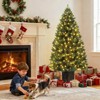GustoWave 4.5ft Artificial Christmas Tree,Prelit  Durable Plastic, Vintage Potted Base, Perfect for Living Room - 4 of 4