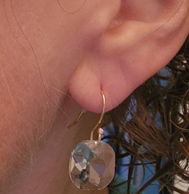 Crystal Tear Drop Earrings - A New Day™ Clear : Target